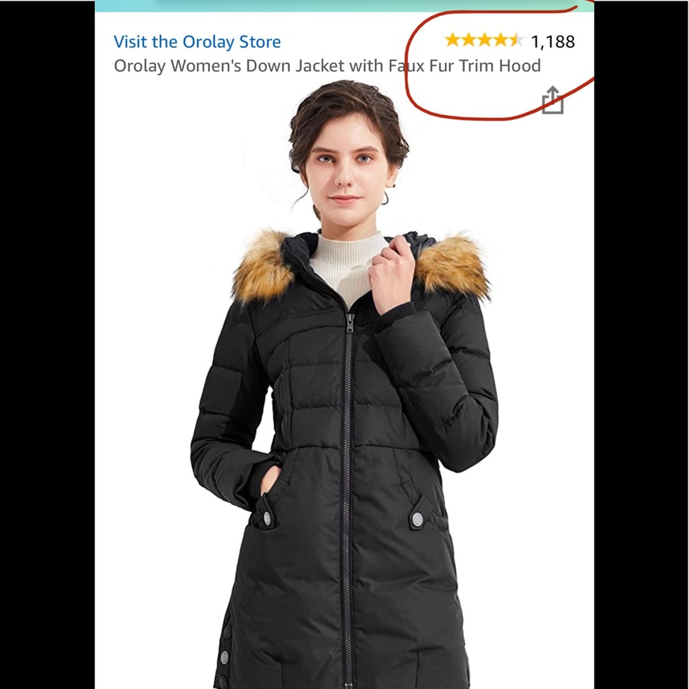 COPY - Orolay Women’s down jacket